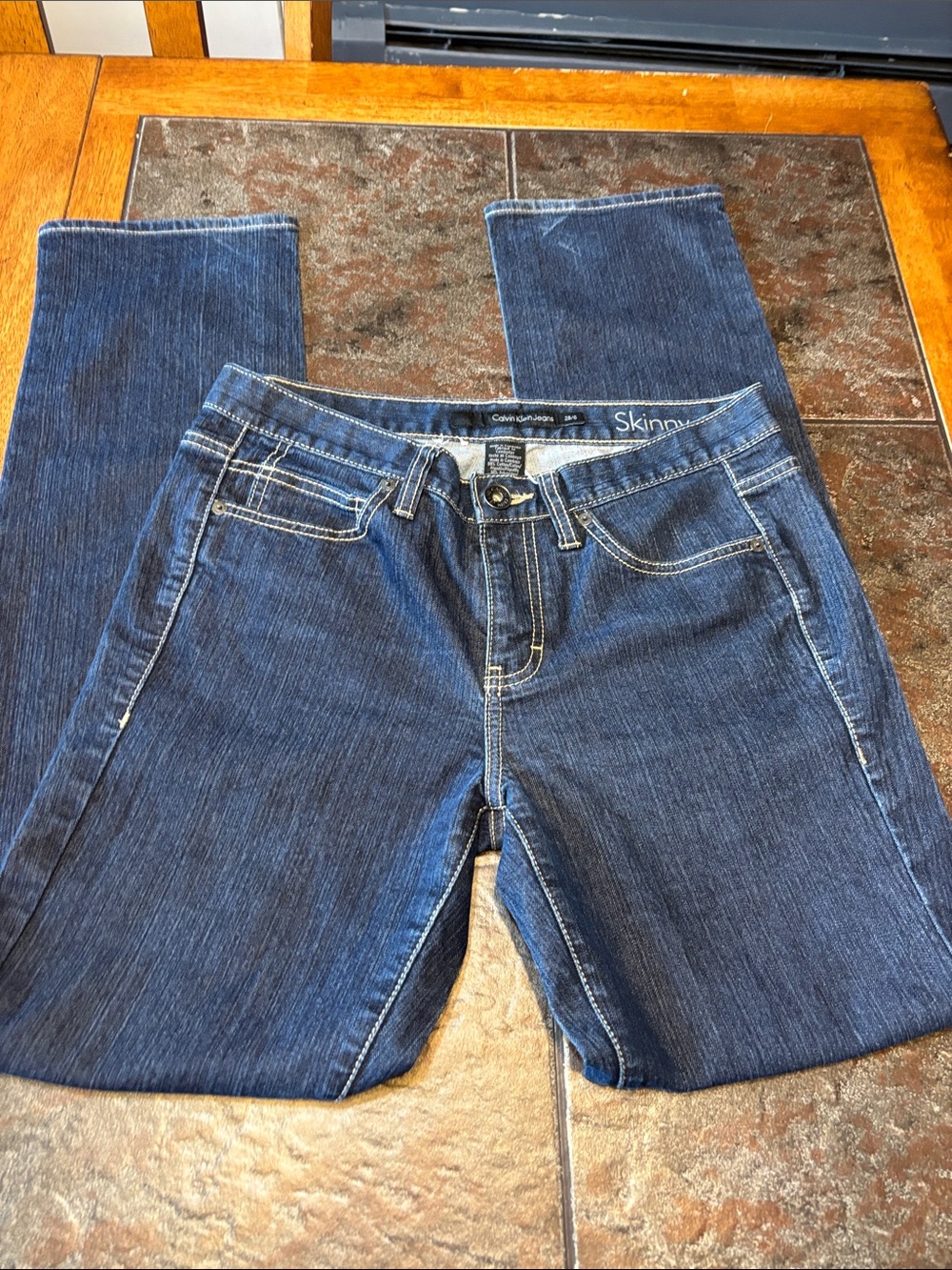 Calvin Klein Dark Blue Skinny Jeans for Women
